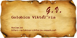 Golobics Viktória névjegykártya
