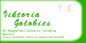 viktoria golobics business card