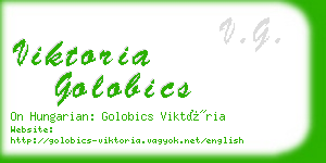 viktoria golobics business card